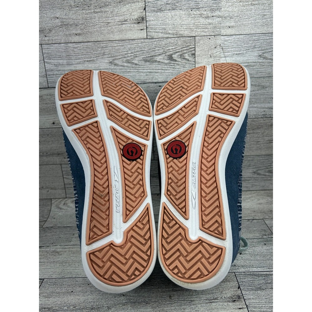 Altra‎ Vali Blue White Knit Walking Sneakers Women Sz 8.5 AFW1884A-4 Low Top - Picture 15 of 15